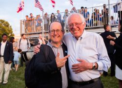 Jonathan Tasini with Bernie Sanders